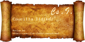 Csurilla Ildikó névjegykártya