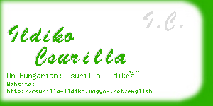 ildiko csurilla business card